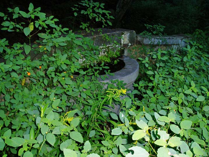 Front of fountain